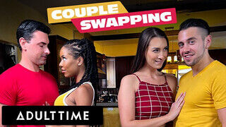 ADULT TIME - Dupla vadító nő, Kira Noir és Bella Rolland négyesben dugnak