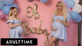 Ellenállhatatlan terhes barinők hármasban: Rylee Blake és Aubrey Kate kamagyolnak egy hűtlen férjjel!