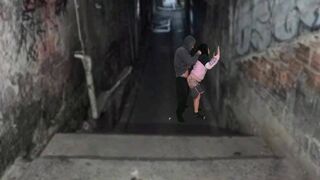 Csoki ringyó keményen megkúrelva a favela domb urával a funk tánc után