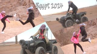 Motor, nindzsó és baszás: izgat, ahogy a sínai-sivatagban motorozik egy fullos ribanc, egyiptom 2024